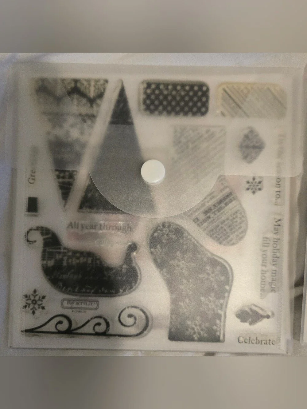 My Acrylix Holiday Stamp Set Lot of 3